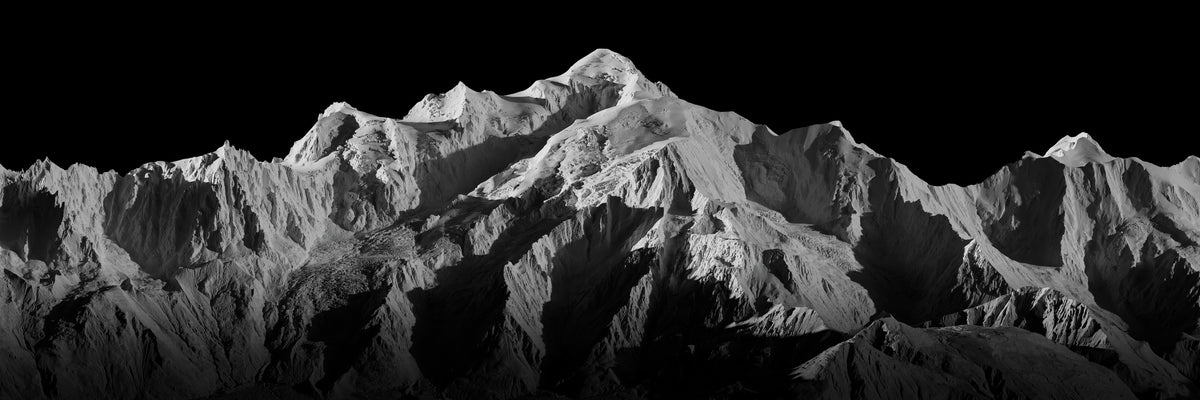STEIGBILD Mont Blanc, das Massiv ohne Route