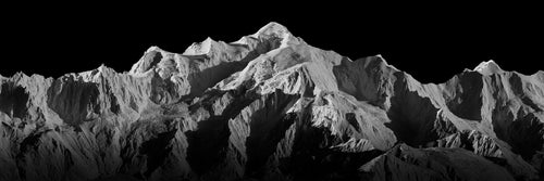 STEIGBILD Mont Blanc, das Massiv ohne Route